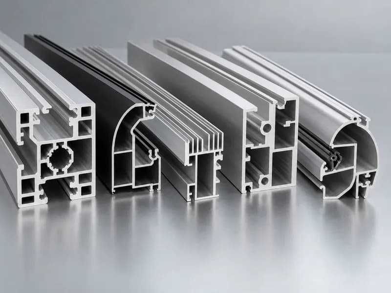 A range of complex custom aluminium profiles